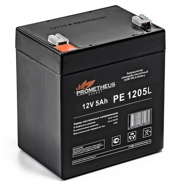 Аккумулятор для ИБП Prometheus Energy PE 1205L 12 В 5 Ач